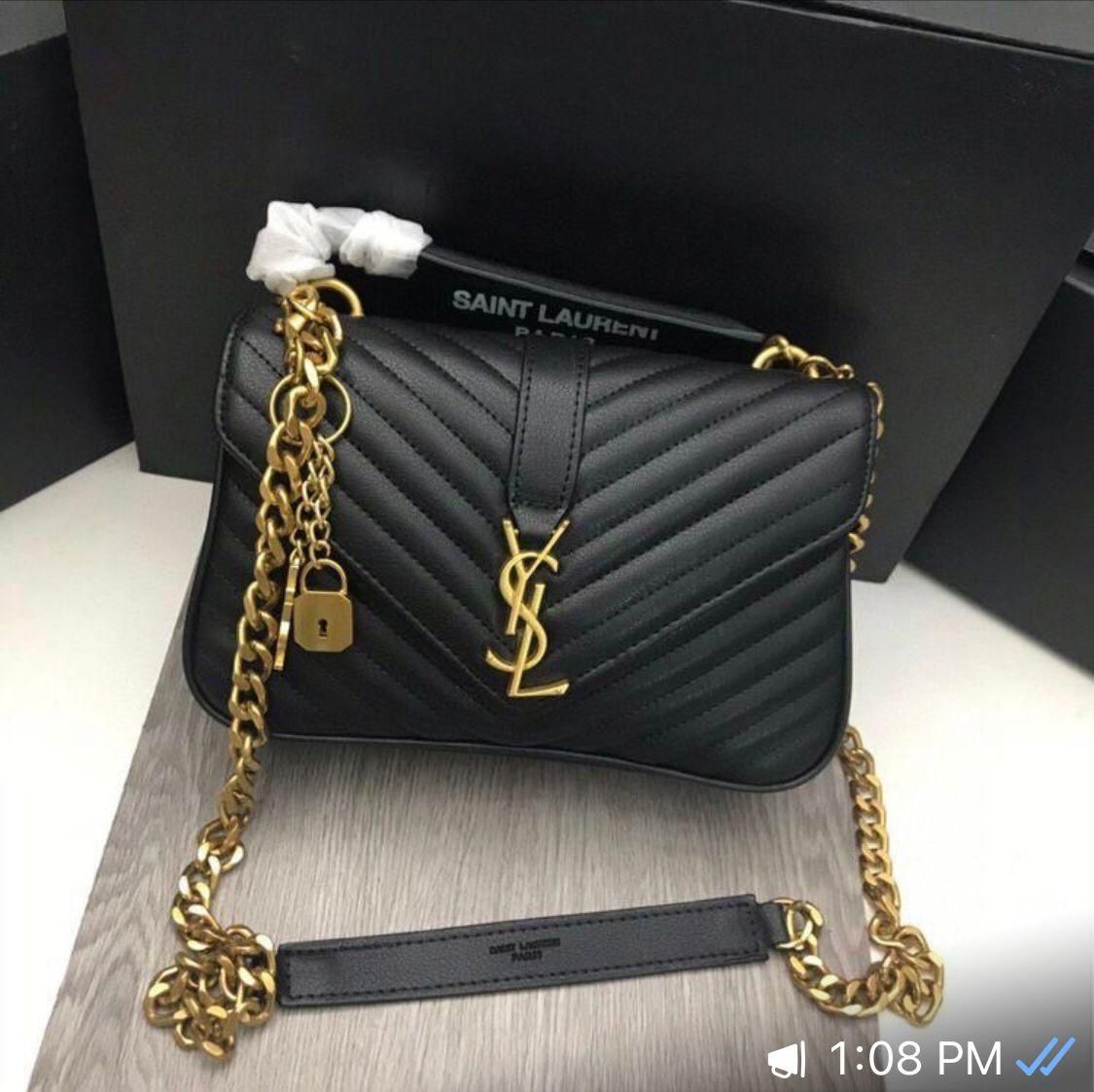 pre-owned authentic YSL Yves Saint Laurent large MUSE Satchel handbag PURSE  | eBay