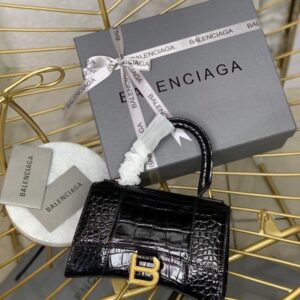 Balenciaga Hourglass Top Handle Bag With Sling