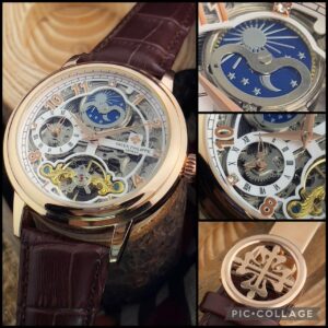 Patek Philippe Dual Time Numerical Ele And Super Dashing Skeleton Dial Men’s Chronograph Watch
