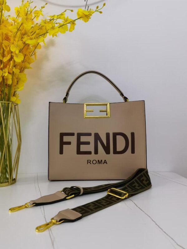 Buy Fendi C'mon Black Croco Medium Satchel Purse (With Box) - Online