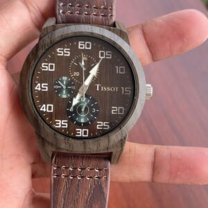 Wooden Men’s Watch With A Brown Wooden Finished 43mm Dail