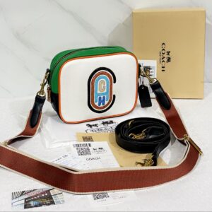 Coach Signature Patch Camera Sling Bag With 2 Strap