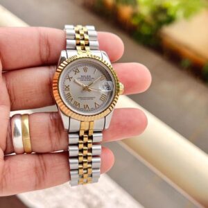 Rolex Oyster Perpetual Automatic Lady Date Just 28mm Analog Women Watch