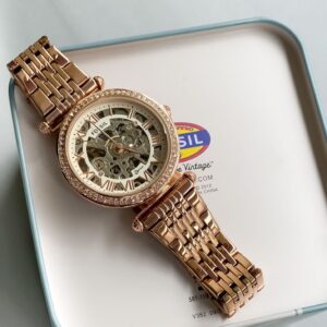 Fossil Me-3198 Rose Gold 38mm Automatic Women Watch