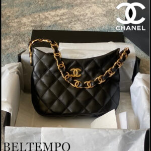 Chanel Hobo Chain Tweed Bag
