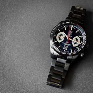 Tag Heuer Carrera Calibre 17 Rs 2 Stainless Steel Black 45mm Water Resistant Chronograph Quartz Movement Men’s Watch