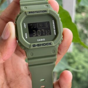 G-shock DW-5600BB Green Shock and Water Resistance 48mm Quartz Movement Digital Unisex Watch