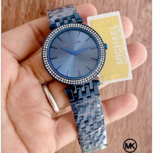 Michael Kors MK3553 Stainless Steel Blue Water Resistant 39mm Quartz Movement Watch For Women
