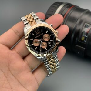 Michael Kors MK8580 Lexinton Rose Gold 44mm Chronograph Water Resistant Quartz Movement Men’s Watch