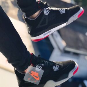 Nike Jordan retro 4 og Bred Sneakers For Men