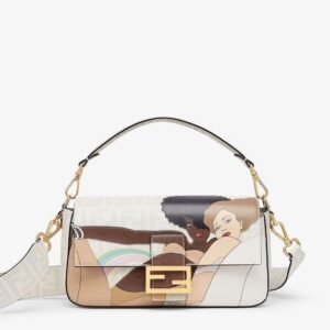 Fendi Baguette Brooch Detachable Shoulder & Sling Bag