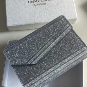 Jimmy Choo Acrylic Glitter Candy Clutch Sling Bag For Women