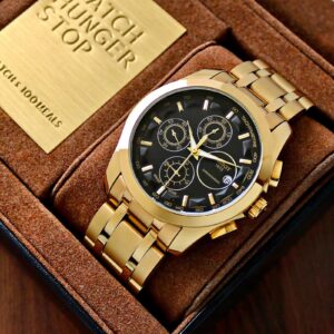Tissot Couturier 1853 Stainless Steel Gold Water Resistant 43mm Chronograph Men’s Watch