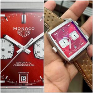 Tag Heuer Monaco Premium Stainless Steel Dial 40mm Chronograph Quartz Movement Men’s Watch