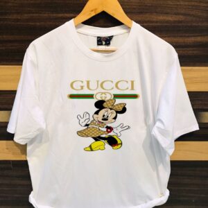 Gucci Mickey Mouse Cotton T-shirts For Men
