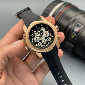 Graham Chronofighter Master Quality 42mm Men’s Precision Timepiece with Chronograph, Skeleton Dial, and Premium Quartz Movement – A Testament to George Graham’s Legacy