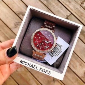 Michael Kors Parker Series: Exquisite 39mm Women’s Watch with Diamond-Studded Dial and Chronographs, Premium Elegance with Quartz Movement