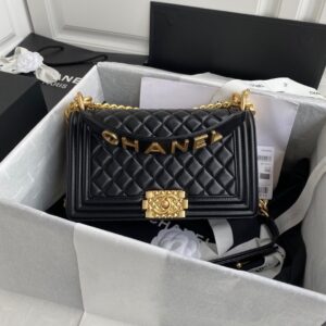 Chanel Leboy Handbag for Women With Magnetic Folding Box