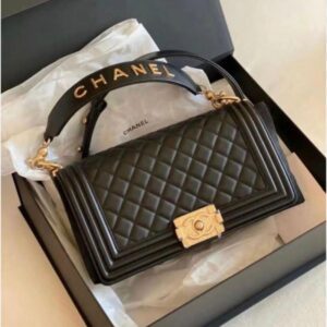 Chanel Leboy Handbag for Women With Magnetic Folding Box