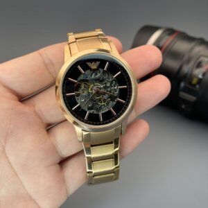 Emporio Armani AR black dial Rosegold 42mm Automatic Men’s Watch