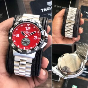 Tag Heuer Formula 1 Masterpiece Silver Black Bazel Men’s Watch with White Dial & Sapphire Glass