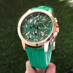 Tommy Hilfiger Complication Green Dial Men’s Chronograph Watch with Water-Resistant