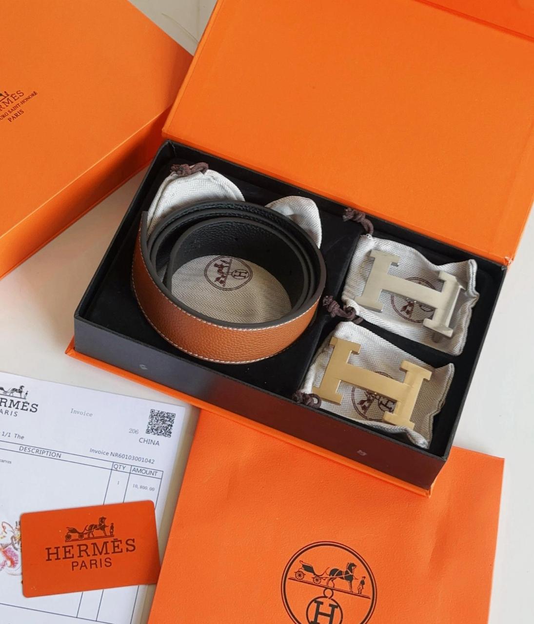 Hermes Belts With Double Buckles For Men - Image 4