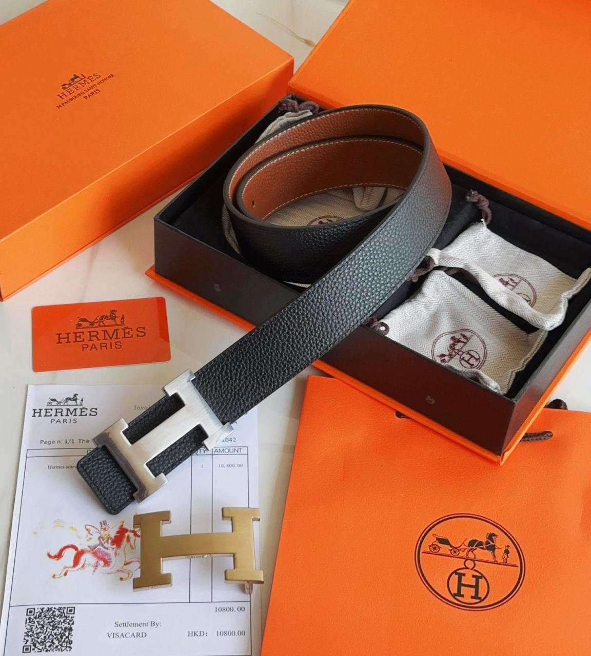 Hermes Belts With Double Buckles For Men - Image 2