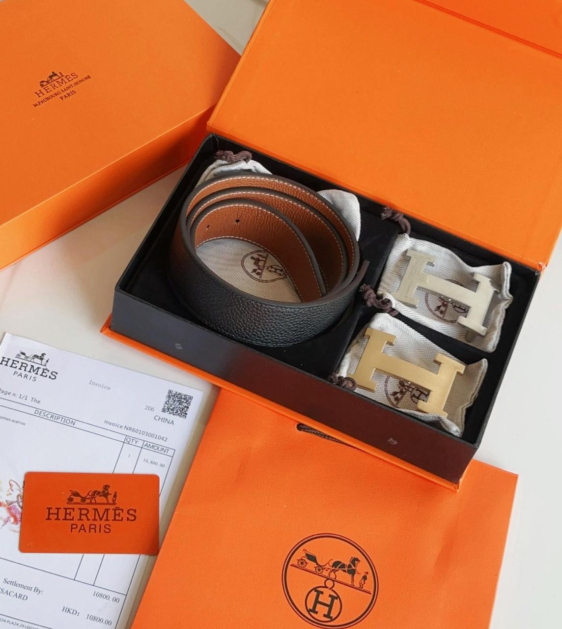 Hermes Belts With Double Buckles For Men - Image 8