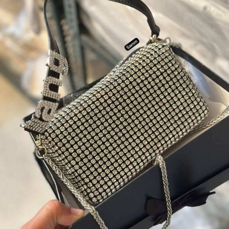 Wang Diamond Coated Sling Bags