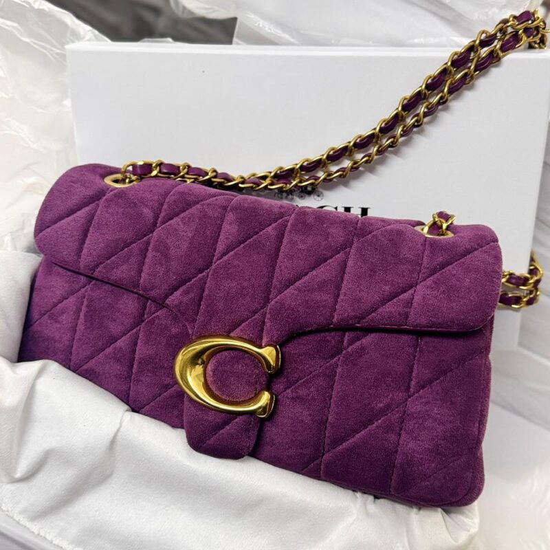 Coach Tabby Puffy Suede Sling Bag