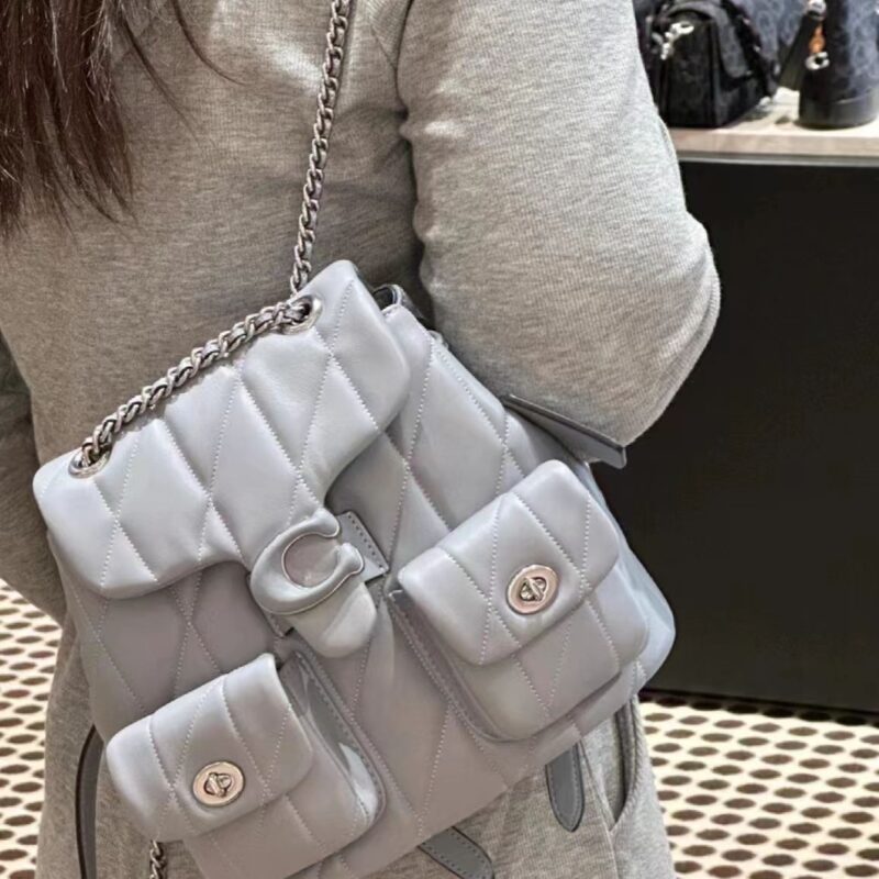 Coach Tabby Chain Quilted Backpack