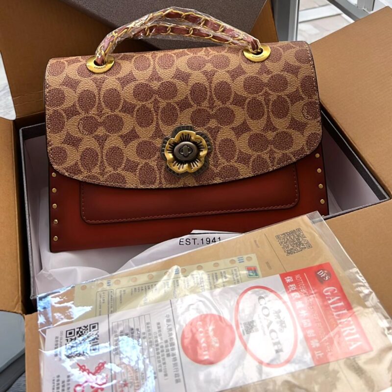 Coach Vintage Parker Camellia Crossbody Bag