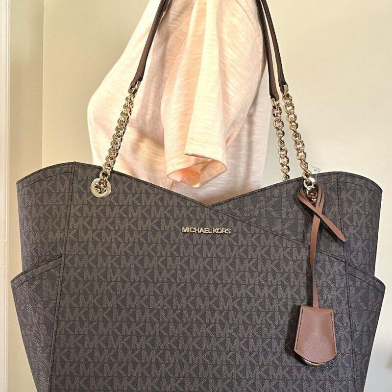 Michael Kors Large X Chain Shoulder Tote Bag