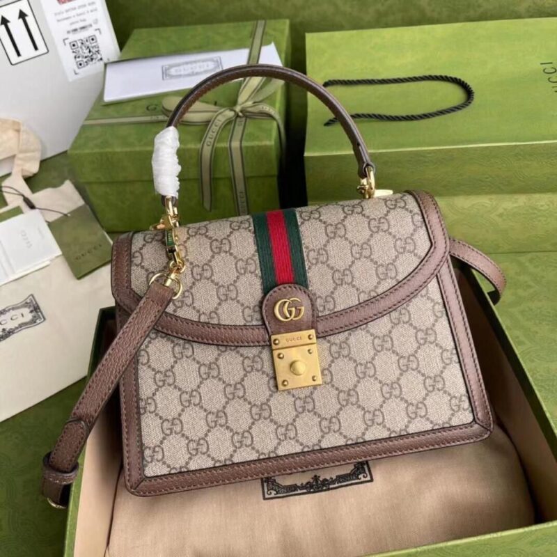 Gucci Ophidia GG Supreme Top Handle Bag