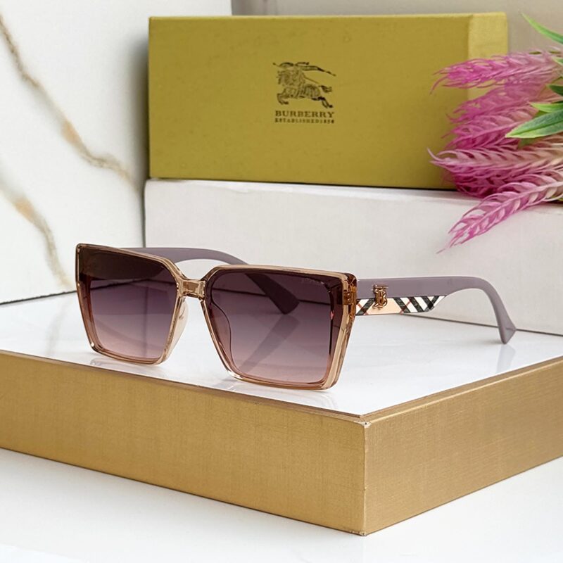 Burberry Square Shades with Check Pattern Detail