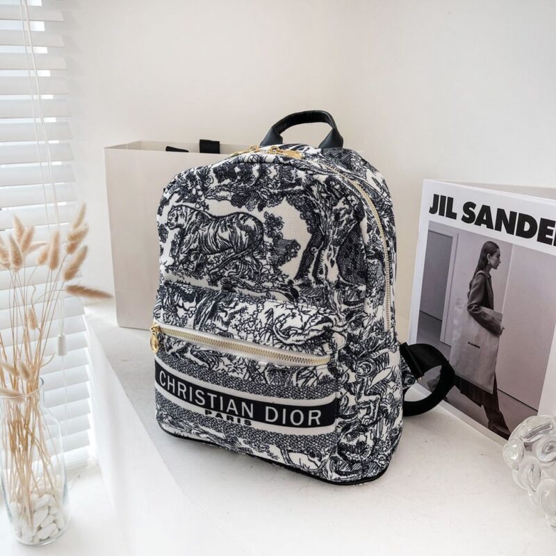 Christian Dior Oblique Tiger Print Backpack for Women