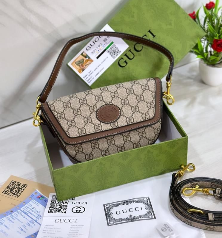 Gucci GG Mini Ophidia Women Sling Bag with Web Stripe Detail