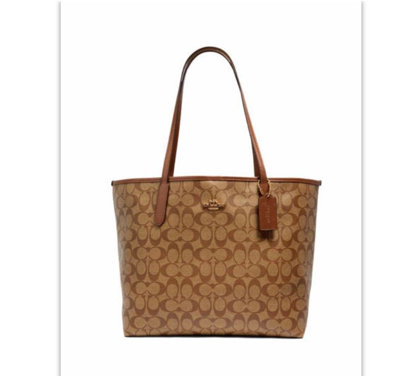 Coach City Large Women Tote Bag - Signature Style - Image 5