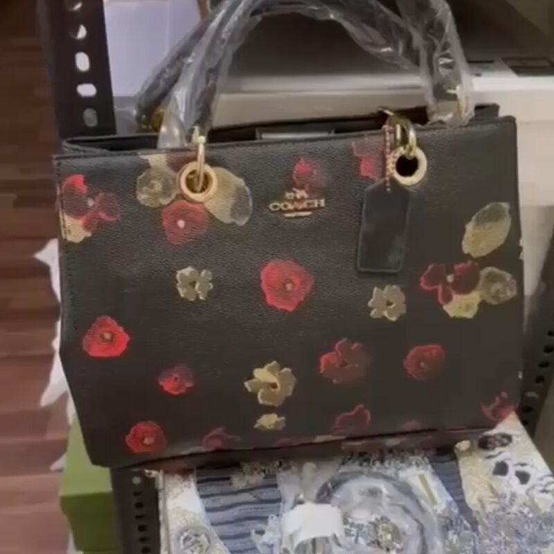 Coach Floral Print Tote Bag for Women