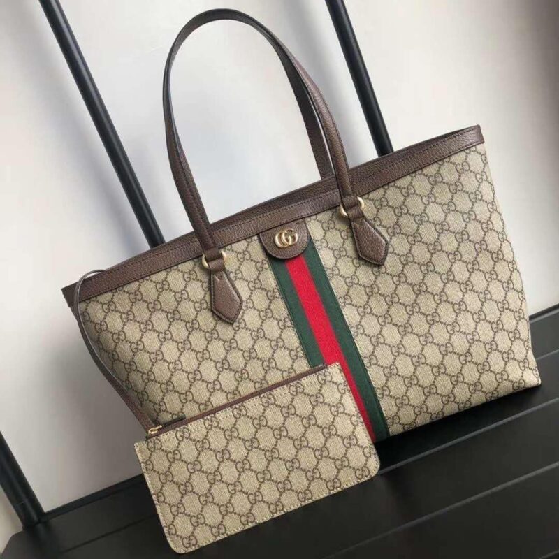 Gucci Ophidia GG Boat Shape Tote Bag with Detachable Pouch