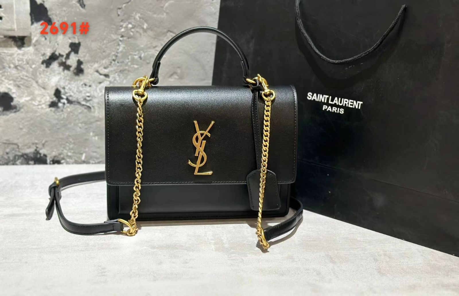 Ysl Saint Laurent Sunset Top Handle Bag For Women - Image 5