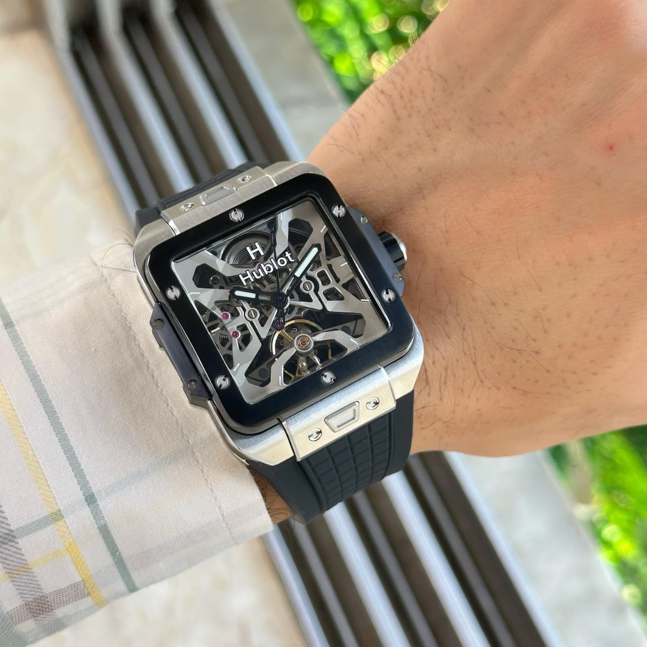 Hublot Square Bang Unico Titanium Men’s Automatic Watch – Skeleton Dial, 42mm - Image 5