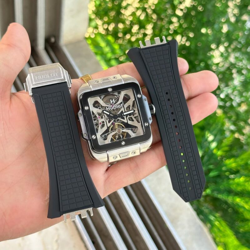 Hublot Square Bang Unico Titanium Men’s Automatic Watch – Skeleton Dial, 42mm