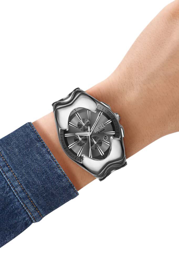 Diesel Mercurial DZ4683 Silver Chronograph Men’s Watch 45mm Japanese Quartz - Image 3