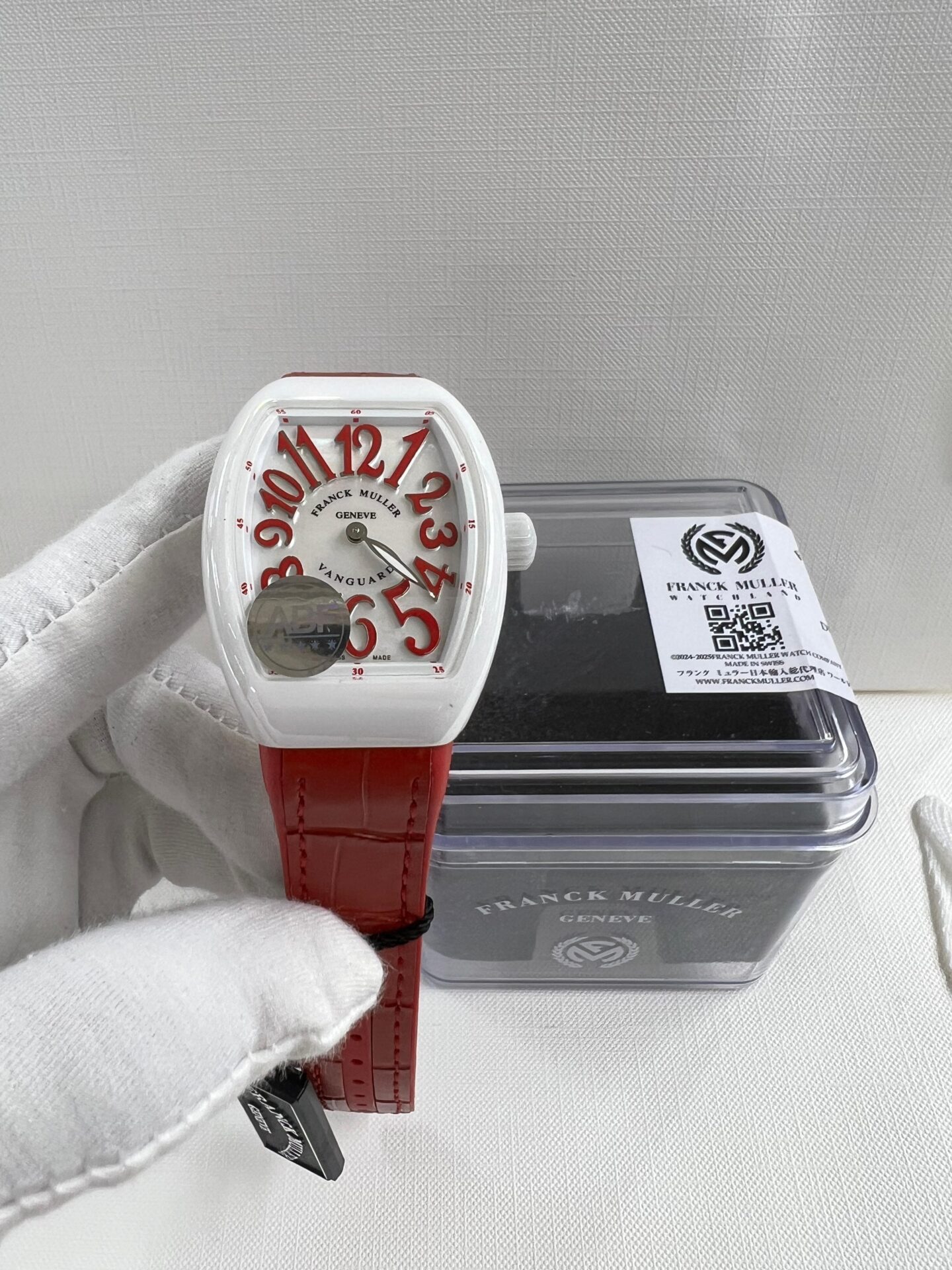 Franck Muller Vanguard Glossy Women's Leather Strap Watch - Image 4