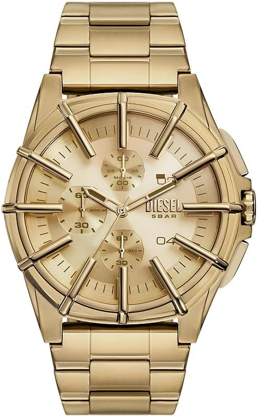 Diesel DZ4695 Framed Chronograph Gold-Tone Men’s Watch 2025 Edition - Image 2