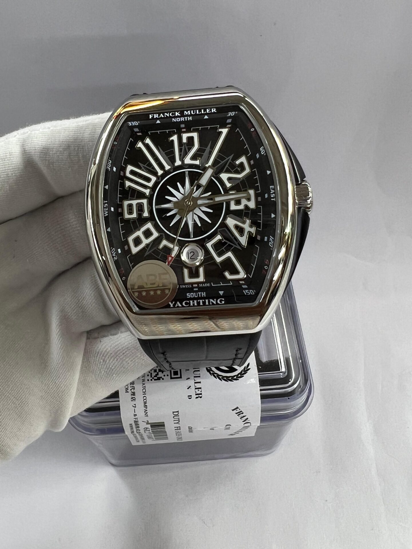 Franck Muller Vanguard Yachting Men’s Watch Leather Strap - Image 4