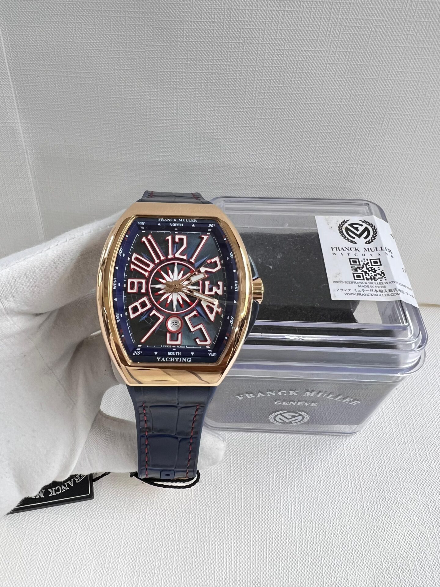 Franck Muller Vanguard Yachting Men’s Watch Leather Strap - Image 9