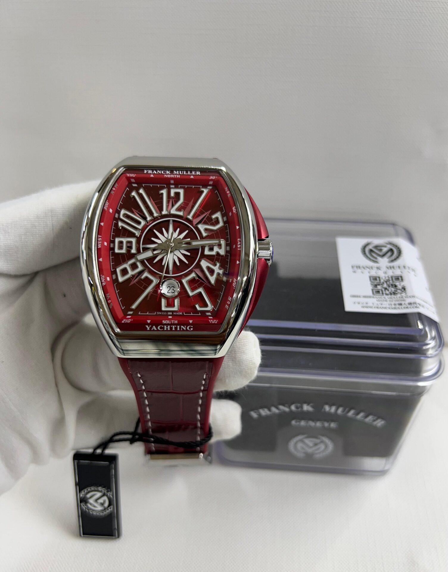 Franck Muller Vanguard Yachting Men’s Watch Leather Strap - Image 6